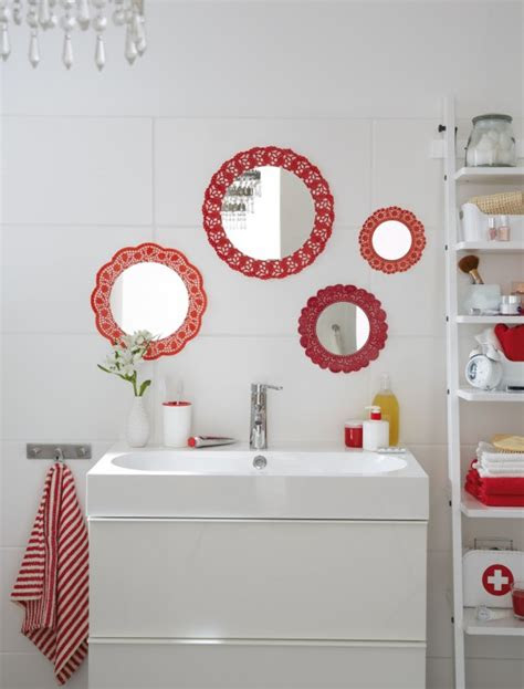 diy bathroom decor   budget cute wall mirrors idea