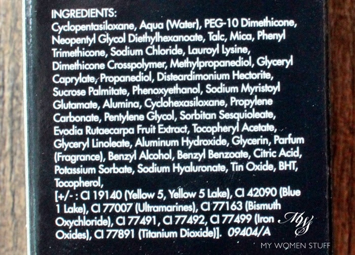Makeup forever foundation ingredients