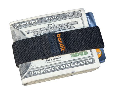 Bandit wallet elastic money clip