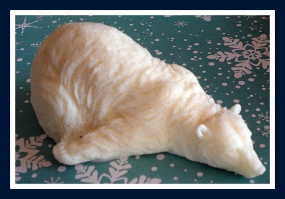 Soap - Polar Bear - Your Choice of Fragrance and Color - 3D - Goat Milk Soap