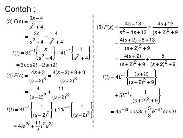 Contoh Soal Transformasi Laplace Trigonometri - Skuylahhu