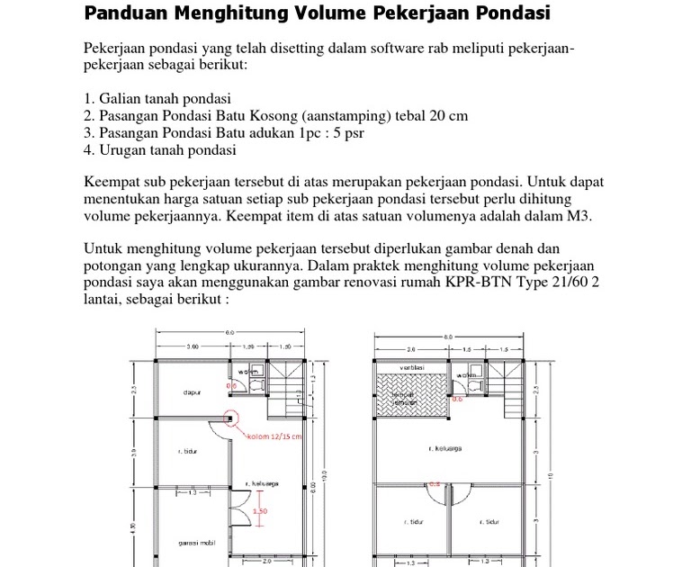 Menghitung Rab Pondasi Cakar Ayam Mazalie
