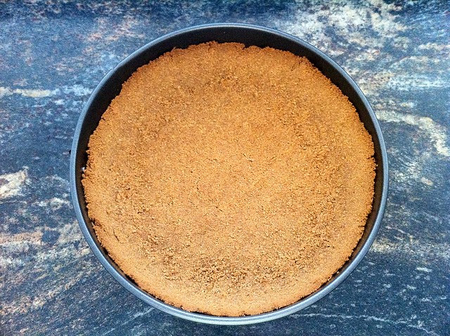 Graham Cracker and Biscoff Cookie Crust, Baked