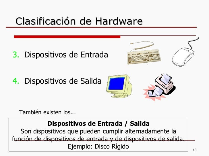 Hardware 3 ClasificaciÓn Del Hardware