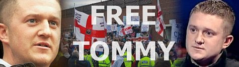 Free Tommy Robinson banner