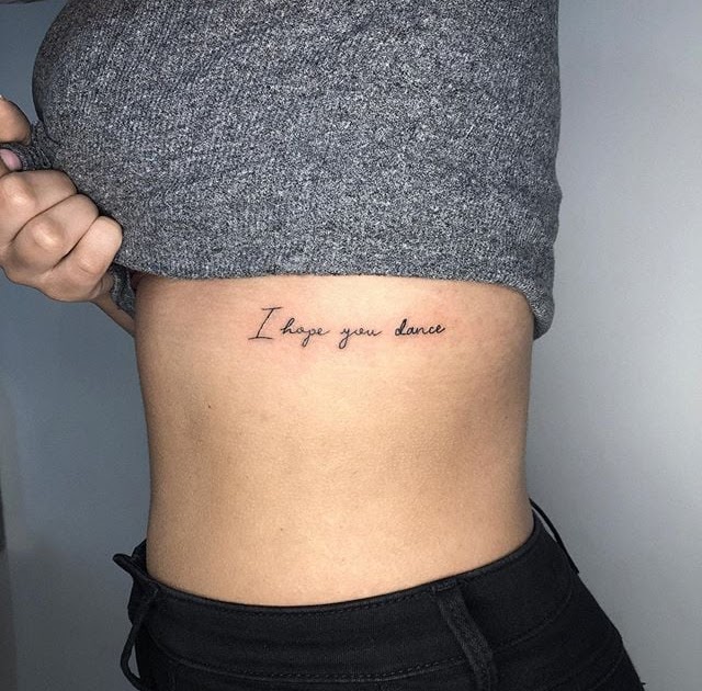 I Hope You Dance Tattoo