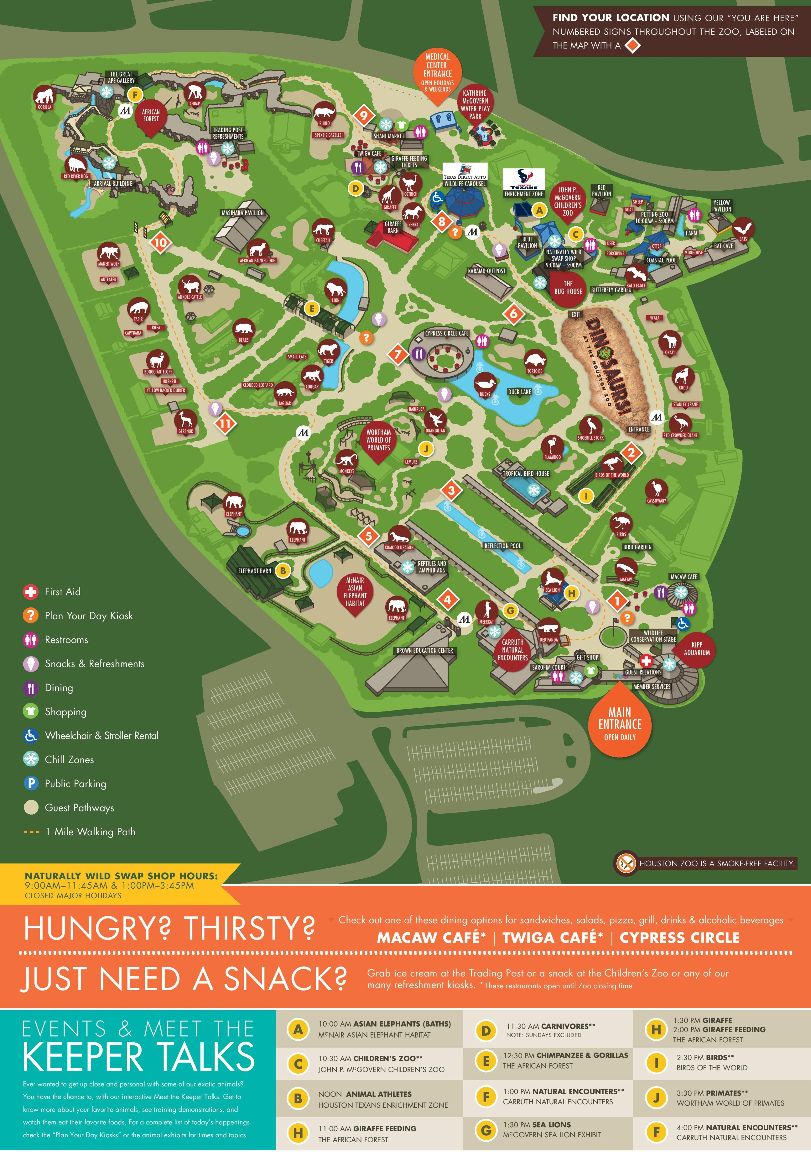 Washington dc zoo map