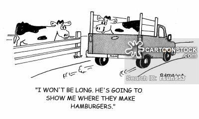 'I won't be gone long. He's going to show me where they make hamburgers.'