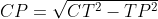 CP=\sqrt{CT^{2}-TP^{2}}