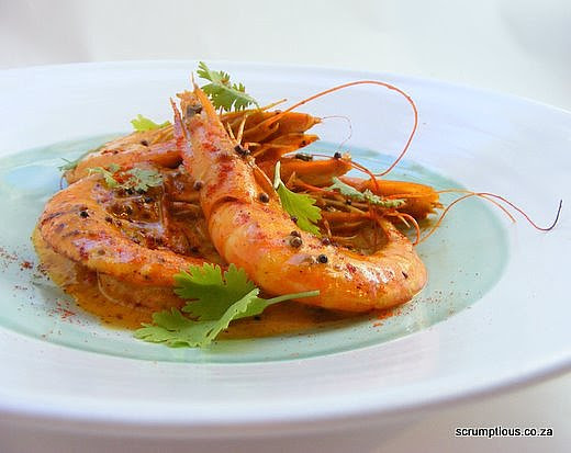 Spicy Prawns with Paprika and Coconut Cream