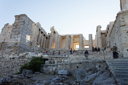 steps athens acropolis parthenon greece entrance marc forget walk through don