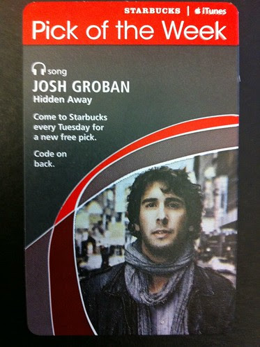 Starbucks iTunes Pick of the Week - Josh Groban - Hidden Away