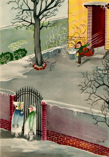“Comment on s’enrhume... en 12 images”, 1957, Jean-Jacques Sempé