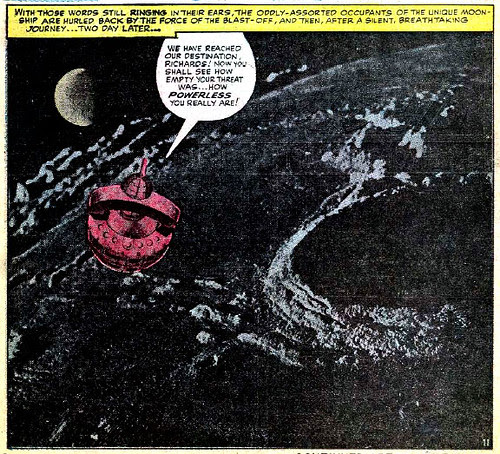 Jack Kirby photomontage from Fantastic Four #29 (August 1964)