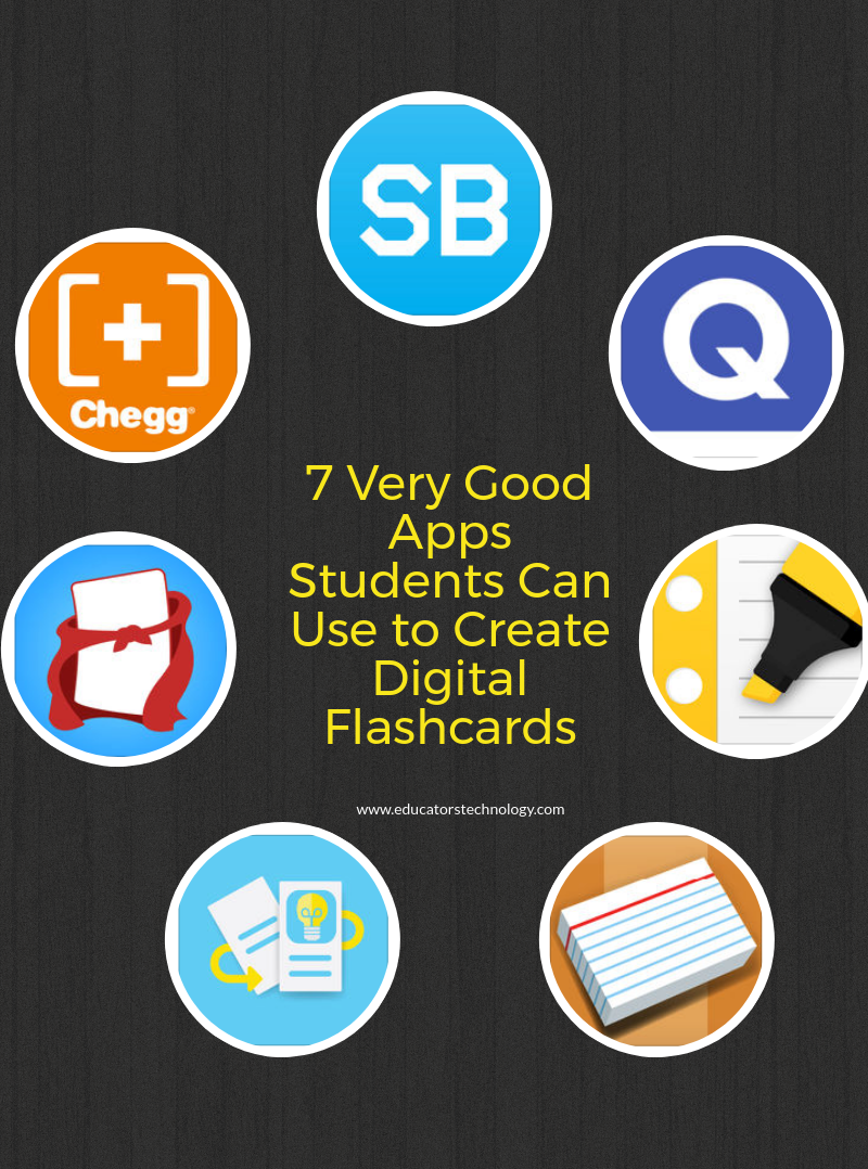 7 Very Good Apps Students Can Use to Create Digital Flashcards