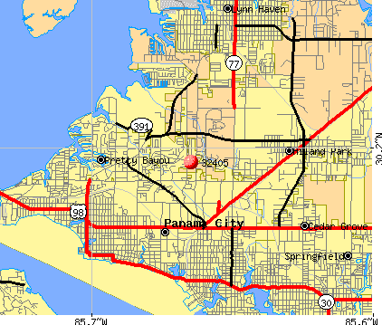 Panama City Fl Zip Code Map | Australia Map