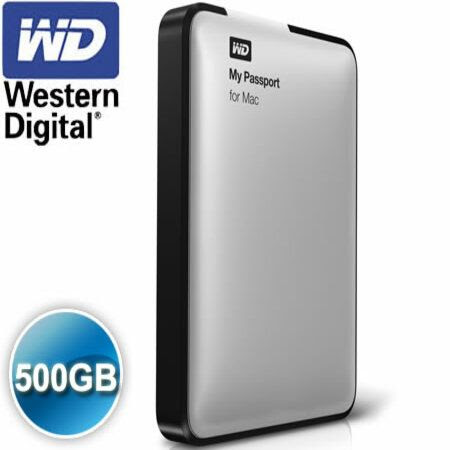 WD Western Digital My Passport 500GB Portable Hard Drive for Mac | Crazy Sales