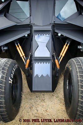 The nose of the Tumbler is reminiscent of the star of the Predator movies