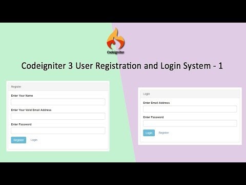 User Registration And Login System In Codeigniter 3 Webslesson