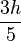 \frac{3h}{5}