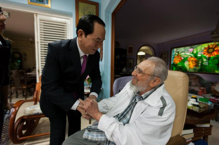 Fidel Castro y Tran Dai Quang
