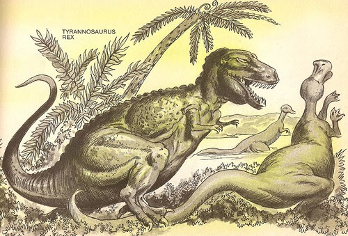 T. rex snares a Duckbill