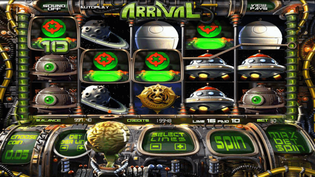 Игровой автомат Arrival – таково его название, имеет 5 барабанов, 30 игровых линий, размеры ставок колеблются от 0,02 до 1 монет.Вы можете играть в игровой автомат Пришельцы без регистрации онлайн либо испытать свою удачу, и.Гуково