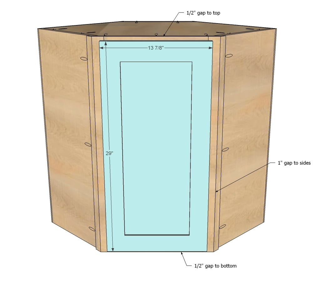 Ana White Wall Kitchen Corner Cabinet DIY Projects Ana White Wall Kitchen Corner Cabinet DIY Projects