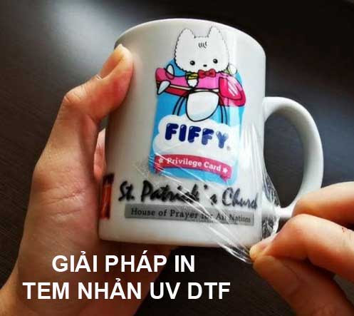 Giải pháp in UV DTF có thể dán lên mọi bề mặt có biên dạng phức tạp một cách dễ dàng và nhanh chóng