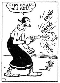 Olive always gets her man! Popeye by E. C. Segar
