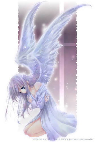 gwoblogs: anime wolf girl with wings