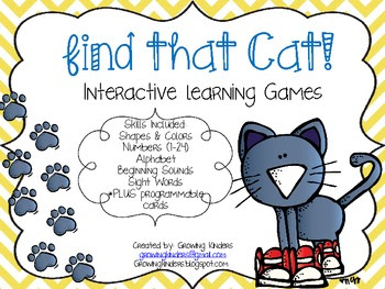 Find That Cat! Interactive Learning Games