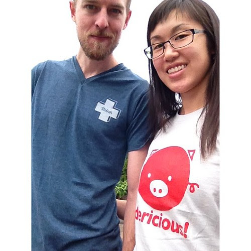 Dericious in Whistler!!! (Our new shirts from Richmond Night Market)