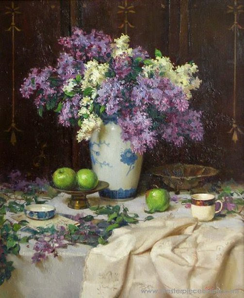 Lilacs With Green Apples