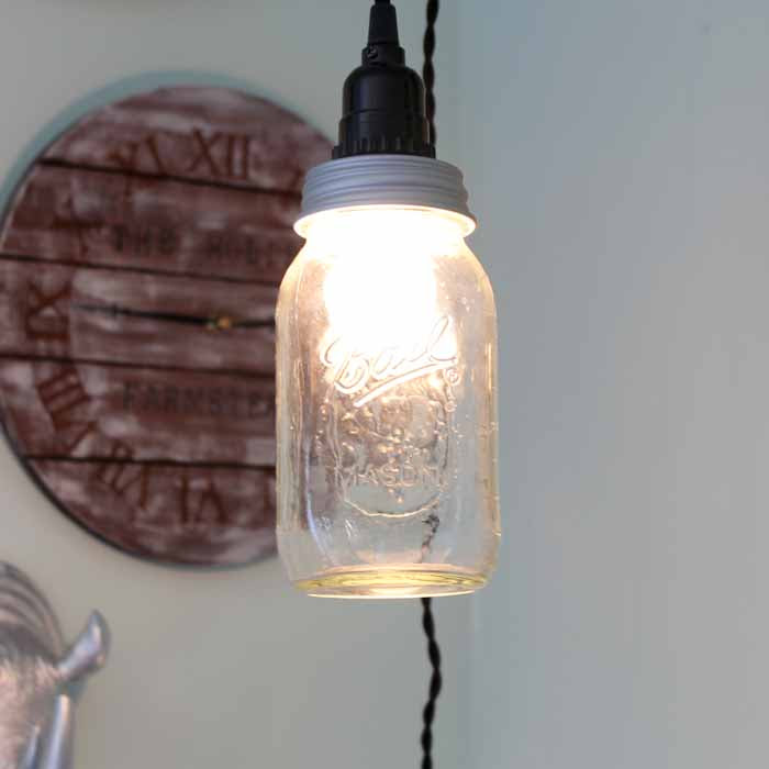 The Country Cottage Making a Mason Jar Hanging Light