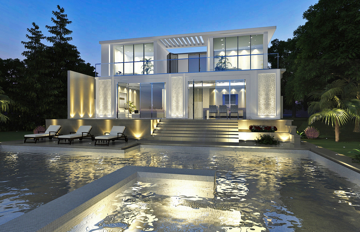 Modern Arabisque Villa Dubai NGS Architects