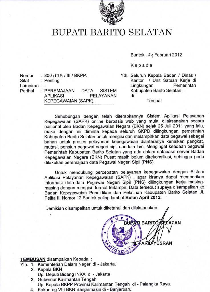 Contoh Format Surat Edaran Bupati Surat 31