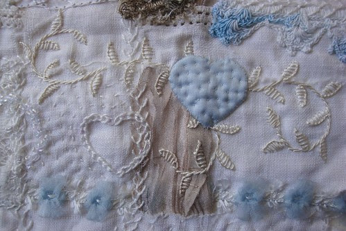 Woven Cloth - Hearts and Leaves