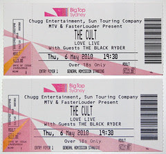 cult tickets 2010