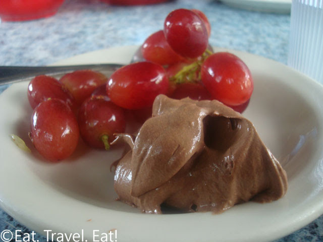 Chocolate Mousse and Grapes