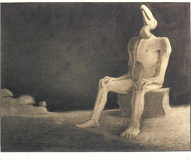 Alfred Kubin - The Past(Forgotten-Sunken), 1902