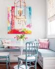 White Kitchen Decorating with Colorful Accents in Turquoise Blue ...