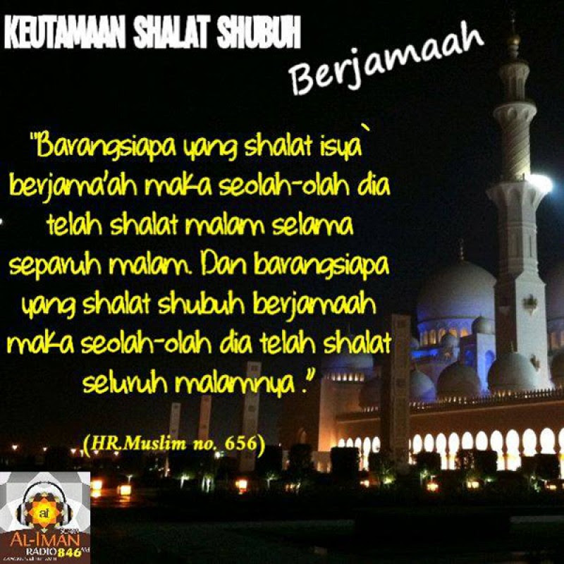 Keutamaan Shalat Subuh Berjamaah Beserta Dalilnya Kumpulan Contoh Soal 6