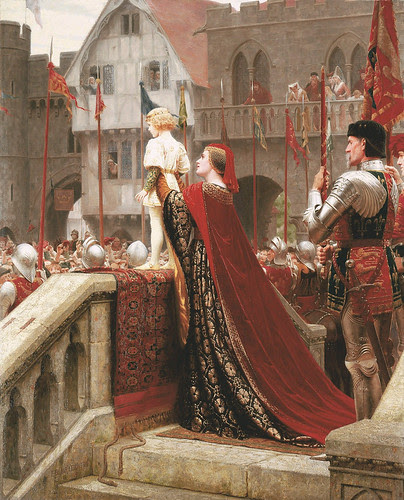 Edmund Blair Leighton (1853-1922), "A little prince likely in time to bless a royal throne"