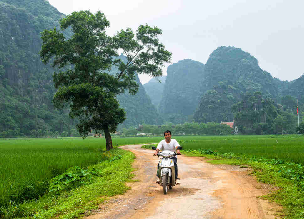 Village Tam Coc, Ninh Binh Province, North Vietnam