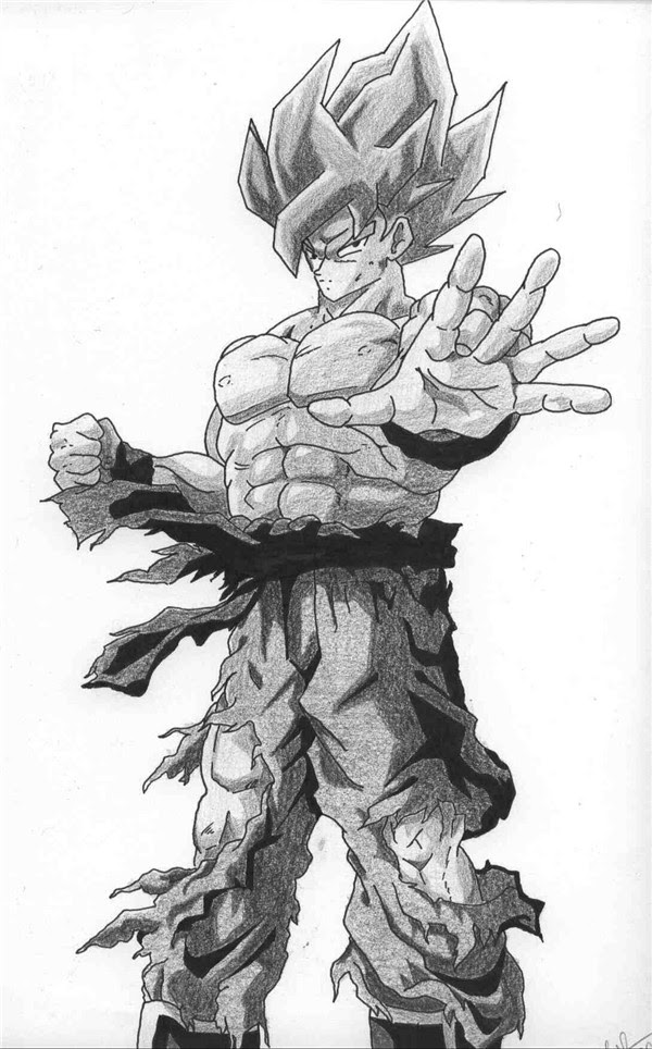 Dessin Dragon Ball Noir Et Blanc Image Sangoku Noir Et Blanc