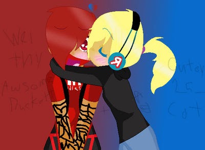 Roblox Character Drawing Couple Kissing