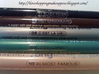 Matite occhi Essence (Long lasting eye pencil - Sun Club waterproof eyeliner - 2in1 kajal pencil - Kajal pencil - Metallic eye pencil - Metallics jumbo eye pencil) Matite occhi Essence (Long lasting eye pencil - Sun Club waterproof eyeliner - 2in1 kajal pencil - Kajal pencil - Metallic eye pencil - Metallics jumbo eye pencil)