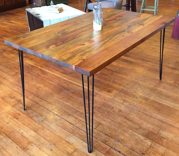 Yellow Chair Market \u00bb Reclaimed Wood and Hairpin Leg Table Yellow Chair Market \u00bb Reclaimed Wood and Hairpin Leg Table