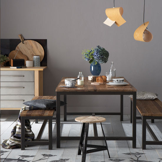 Contemporary grey dining room | Stylish greys - 10 decorating ideas | Housetohome.co.uk